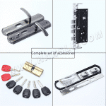 Iron Door Locks Anti-Theft Door Handle For Sale - Image 3