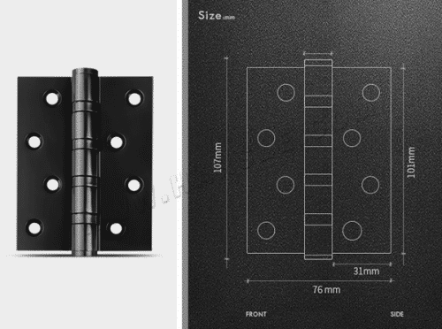 Load-bearing flush hinge