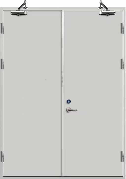 Stainless steel fire door